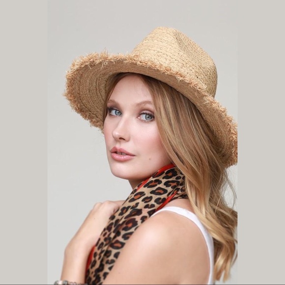 ☀️Raw Edge Raffia Hat☀️ - Picture 4 of 6